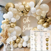 Load image into Gallery viewer, 144pcs Boho Balloon Garland Arch Kit, Nude Neutral Balloon Set for Engagement, Wedding Birthday Party Decorations