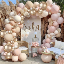 Load image into Gallery viewer, 144pcs Boho Balloon Garland Arch Kit, Nude Neutral Balloon Set for Engagement, Wedding Birthday Party Decorations