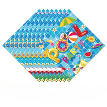 Load image into Gallery viewer, 180Pcs Pool Party Tableware Set, Summer Beach Disposable Plates Cups Napkins Cutlery Kit for 20 Guests, Tropical Party Supplies for Birthday, BBQ, Picnic & Outdoor Events