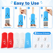 Load image into Gallery viewer, 6 Pack Silicone Paint Brush Protector Covers, Stretchy Paint Brush Sleeves in 3 Sizes, Flexible Brush Storage Keep Shape Tool Organizer with Hooks for Artists, DIY Painting Supplies (Red Blue White)