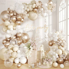 Load image into Gallery viewer, Champagne Gold Wedding Themed Balloon Garland Arch Kit, Pearlescent Balloon Chain Set for Wedding Birthday Party Decorations