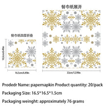 Load image into Gallery viewer, 90PCS Snowflake Christmas Party Supplies Set, Winter Wonderland Christmas Decorations with Disposable Paper Plates, Cups, Napkins, Forks, Knives & Spoons, Holiday Tableware Kit for Christmas Dinner, Family Gathering & Winter Party