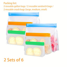 Load image into Gallery viewer, 3 Pack Freezer Bags