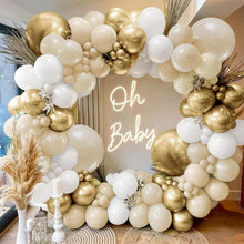 Load image into Gallery viewer, 144pcs Boho Balloon Garland Arch Kit, Nude Neutral Balloon Set for Engagement, Wedding Birthday Party Decorations