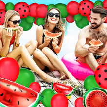 Load image into Gallery viewer, 116PCS Summer Fruit Watermelon Balloon Arch Garland Set, Watermelon Balloons for Summer Gathering Fruit Party Photo Booth Decor Supplies
