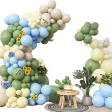 Load image into Gallery viewer, 126PCS Woodland Forest Style Balloon Arch Garland Set, Balloon Chain Kit for Birthday Theme Party Background Layout Supplies
