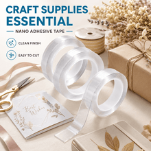 Load image into Gallery viewer, 20 Pack Nano Tape, Reusable Double Sided Clear Gel Adhesive Tape for DIY Crafts, Scrapbooking, Art Projects, Handmade Decorations, Home Decor, Christmas &amp; Halloween Craft Supplies
