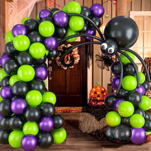 Load image into Gallery viewer, 88PCS Halloween Balloon Garland Arch Kit, Spider Themed Balloon Chain Set, Spooky Decor Supplies for Ghost Festival Halloween Party Scene Arrangement
