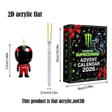 Load image into Gallery viewer, Christmas Party Supplies Off-Road Racing Advent Calendar Gift Box with Motorcycle Helmet Hanging Charms Christmas Tree Ornament Blind Box Holiday Decorations
