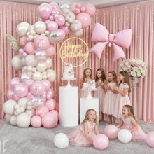 Load image into Gallery viewer, 108PCS Pearl Pink Series Balloon Arch Garland Set, Princess Theme Decor Balloons for Birthday Backdrop and Birthday Party Layout Supplies
