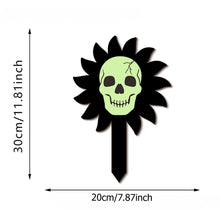 Load image into Gallery viewer, 2PACK Halloween Luminous Skeleton &amp; Ghost Yard Stakes, Wooden Lawn Decor Signs, Outdoor Garden Ground Stake Ornaments for Halloween Yard Decor
