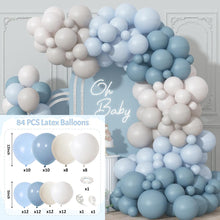 Load image into Gallery viewer, 84PCS Blue Balloon Arch Kit, Blue Balloon Garland Set for Birthday Party Wedding Baby Shower Decorations, DIY Balloon Chain Backdrop Party Supplies
