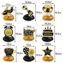 Load image into Gallery viewer, GDGDTOO Retirement Party Decorations Kit - Retirement Themed Honeycomb Centerpieces and Table Decor for Farewell &amp; Celebration Party Decorations
