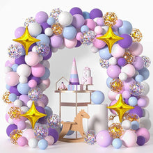 Load image into Gallery viewer, 129PCS Unicorn Pastel Rainbow Balloon Garland Kit, Macaron Balloon Arch Decorations for Unicorn Birthday Party, Baby Shower, Wedding, Kids Celebration &amp; Photo Backdrop
