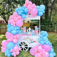 Load image into Gallery viewer, 102Pcs Pink Blue Confetti Balloon Garland Set, Gender Reveal Themed Balloon Chain Kit, Baby Baptism Infant Celebration Party Backdrop Decor Supplies
