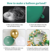 Load image into Gallery viewer, 105PCS Woodland Animal Balloon Garland Arch Kit, Raccoon Deer Themed Balloon Set for 1st Birthday Party Backdrop Decor Supplies
