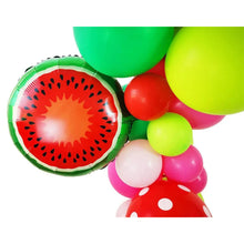 Load image into Gallery viewer, Hawaiian Luau Themed Balloon Garland Arch Kit, Watermelon Balloon Chain Decor Set, Summer Beach Birthday Party Photo Background Decorations
