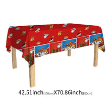 Load image into Gallery viewer, 91PCS City Superhero Themed Disposable Tableware Party Supplies Set, Hero Cityscape Paper Plates, Napkins, Paper Cups, Forks Spoons &amp; Knives Kit, Hero Birthday Table Decor for Friend Gathering, Superhero Theme Indoor Celebration Layout Ornaments
