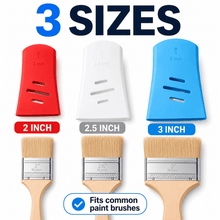 Load image into Gallery viewer, 6 Pack Silicone Paint Brush Holders, Paint Brush Protector Covers with Storage Rack, 3 Sizes Art Brush Organizer for Artists, Painting Supplies Storage with Hanging Hooks
