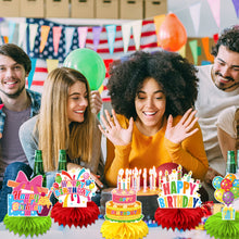 Load image into Gallery viewer, GDGDTOO Birthday Party Decorations Kit - Birthday Themed Honeycomb Centerpieces and Table Decor for Holiday &amp; Celebration Party Decorations
