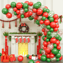 Load image into Gallery viewer, GDGDTOO Christmas Balloon Arch Garland Kit, Red Green Polka Dot Balloons for Xmas Holiday Winter Party Decorations
