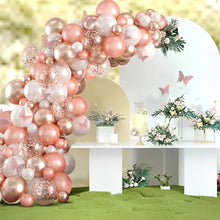 Load image into Gallery viewer, Blush Rose Gold White Balloon Arch Garland Kit with Butterfly Decorations, Neutral Tone Balloon Set for Birthday Party, Wedding, Anniversary, Bridal Shower, Engagement &amp; Elegant Celebration Backdrop Decor
