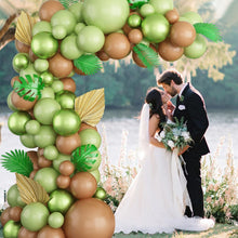 Load image into Gallery viewer, 96PCS Jungle Animal Balloon Garland Arch Kit, Safari Theme Balloon Decorations for Birthday Party, Baby Shower, Wild One Celebration &amp; Photo Backdrop
