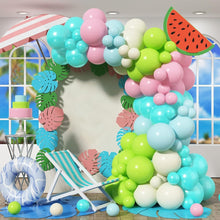 Load image into Gallery viewer, 92PCS Macaron Blue Green Pastel Balloon Arch Garland Set, Balloon Kit for Birthday Indoor Room Backdrop Layout Supplies
