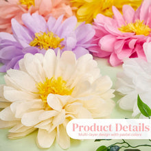Load image into Gallery viewer, Multi-Color Pastel Daisy Floral Hanging Decorations, Flower Wall &amp; Ceiling Ornaments for Birthday, Wedding, Engagement, Classroom, Photo Backdrop, Banquet &amp; Sweet Theme Party Decor
