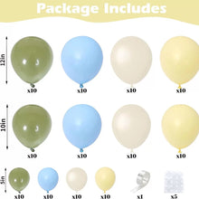 Load image into Gallery viewer, 126PCS Woodland Forest Style Balloon Arch Garland Set, Balloon Chain Kit for Birthday Theme Party Background Layout Supplies
