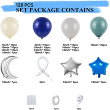 Load image into Gallery viewer, Silver Gray Cartoon Astronaut Outer Space Balloon Garland Arch Kit, Universe Themed Decor Set for Living Room &amp; Birthday Party Supplies
