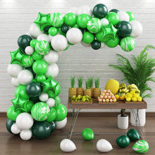 Load image into Gallery viewer, 67PCS Dark Green Forest Nature Themed Balloon Garland Arch Kit, Star Balloon Set for Party Backdrop Decorations Supplies
