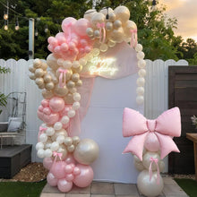 Load image into Gallery viewer, 108PCS Pearl Pink Series Balloon Arch Garland Set, Princess Theme Decor Balloons for Birthday Backdrop and Birthday Party Layout Supplies
