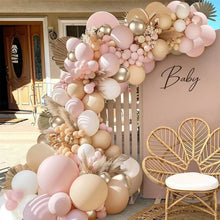 Load image into Gallery viewer, 144pcs Boho Balloon Garland Arch Kit, Nude Neutral Balloon Set for Engagement, Wedding Birthday Party Decorations

