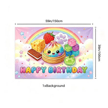 Load image into Gallery viewer, Party decoration in Colombia Party decoration in Colombia Bun Theme Birthday Decor Set, Banner, Cake Topper &amp; Balloons, Kids Birthday Party Supplies
