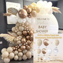 Load image into Gallery viewer, Champagne Gold Wedding Themed Balloon Garland Arch Kit, Pearlescent Balloon Chain Set for Wedding Birthday Party Decorations

