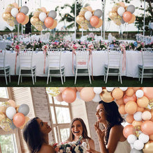 Load image into Gallery viewer, GDGDTOO Gray White Gold Neutral Balloon Garland Kit, Assorted Party Balloons for Birthday Wedding Engagement Graduation All Occasion Party Decor
