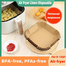 Load image into Gallery viewer, Square Air Fryer Paper / 200PCS 10 Inch
