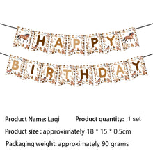 Load image into Gallery viewer, Western Cowboy Boot Party Decorations Set, Cowboy Birthday Banner Bunting with Disposable Tablecloth, Rustic Western Rodeo Theme Party Supplies for Birthday Celebration &amp; Event Decor
