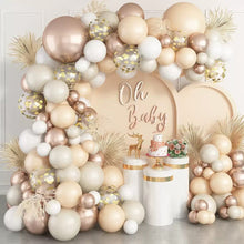Load image into Gallery viewer, Champagne Gold Wedding Themed Balloon Garland Arch Kit, Pearlescent Balloon Chain Set for Wedding Birthday Party Decorations
