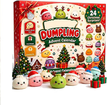 Load image into Gallery viewer, Christmas Countdown Calendar 2026 with 24 Assorted Mini Squishies，White
