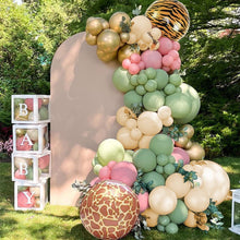 Load image into Gallery viewer, 103PCS Jungle Lion Woodland Animal Balloon Garland Kit, Safari Balloon Arch Decorations for Birthday Party, Baby Shower Backdrop Supplies
