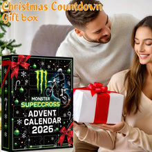 Load image into Gallery viewer, Christmas Party Supplies Off-Road Racing Advent Calendar Gift Box with Motorcycle Helmet Hanging Charms Christmas Tree Ornament Blind Box Holiday Decorations
