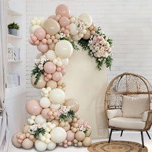 Load image into Gallery viewer, 122PCS Retro Pink Balloon Garland Kit, Pink Balloon Arch Decoration Set for Grand Opening, Birthday Party, Wedding Celebration &amp; Event Backdrop Decor
