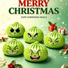 Load image into Gallery viewer, Randomly Select 1 PCS Grinch Christmas Edition Green Monster Green Monster Baozi Stress Relief Squeezing Fun Blind Box Creative Simulation Venting Toy
