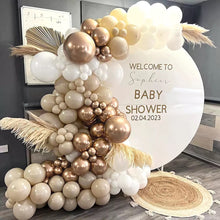 Load image into Gallery viewer, Champagne Gold Wedding Themed Balloon Garland Arch Kit, Pearlescent Balloon Chain Set for Wedding Birthday Party Decorations
