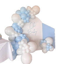 Load image into Gallery viewer, GDGDTOO Light Blue White Bow Balloon Garland Kit, Multi-size Party Balloons for Wedding Birthday Engagement Graduation Universal Party Decor
