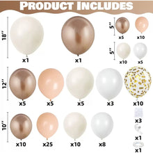 Load image into Gallery viewer, Champagne Gold Wedding Themed Balloon Garland Arch Kit, Pearlescent Balloon Chain Set for Wedding Birthday Party Decorations
