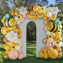 Load image into Gallery viewer, 155 Pcs Sunflower Daisy Bee Balloon Garland Arch Kit, Yellow Boho Floral Balloons Set, Sunflower Themed Party Decor Supplies for Wedding, Bridal Shower, Birthday, Garden Engagement Backdrop Decorations
