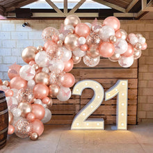 Load image into Gallery viewer, Blush Rose Gold White Balloon Arch Garland Kit with Butterfly Decorations, Neutral Tone Balloon Set for Birthday Party, Wedding, Anniversary, Bridal Shower, Engagement &amp; Elegant Celebration Backdrop Decor
